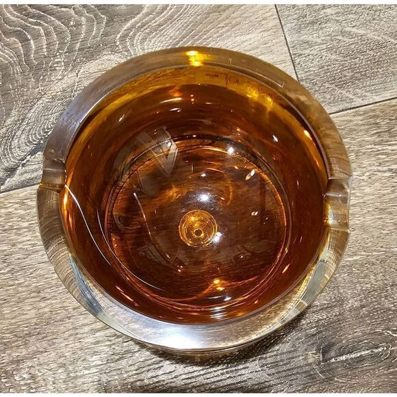 Kronos Vintage Amber Two-toned Poland Ashtray - Picture 7 of 12